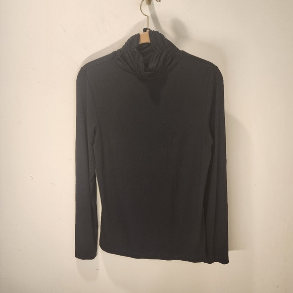 FLAIR Women's Black Turtlle Neck Long Sleeves Tshit size S NWT - Picture 5 of 9